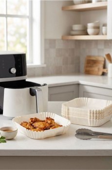 Паперові форми для air fryer 100 pack - білий