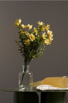 Декоративна рослина у вазі - світло-жовтий