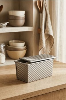 Форма для випікання хліба з кришкою - темно-сірий