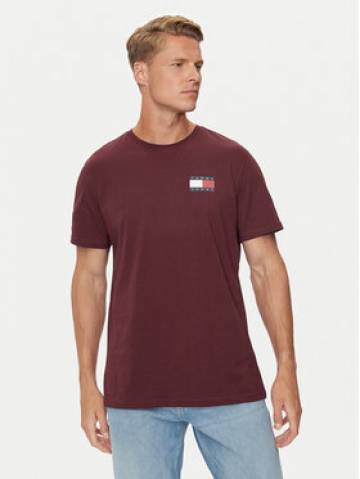 Tommy Jeans Футболка Essential DM0DM20740 Бордовий Slim Fit Tommy Jeans Футболка Essential DM0DM20740 Бордовий Slim Fit