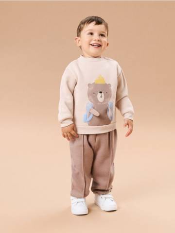 Теплі джогери - сіро-коричневий