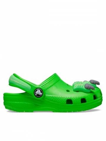 Crocs Шльопанці Classic Iam Dinosaur Clog T 209700 Зелений Crocs Шльопанці Classic Iam Dinosaur Clog T 209700 Зелений