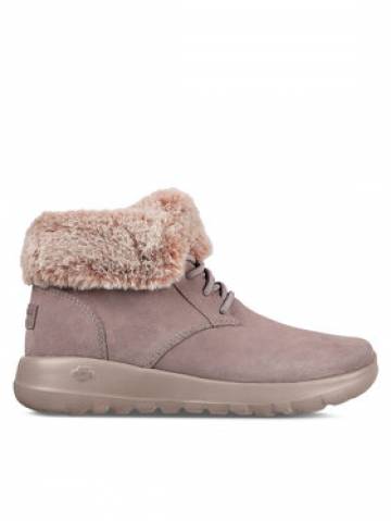 Skechers Ботильйони On-The-Go Joy Plush Dreams 144042/DKTP Сірий Skechers Ботильйони On-The-Go Joy Plush Dreams 144042/DKTP Сірий
