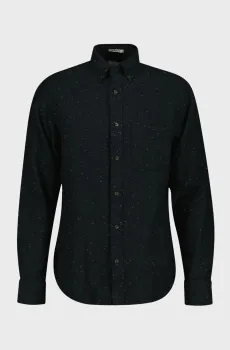 Мужская черная рубашка FLANNEL Черный S Gant 3250247