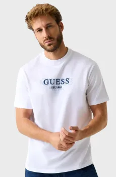 Мужская белая футболка Белый S Guess M5BI05.I3Z14;G011