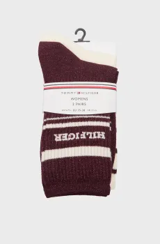 Женские носки (2 пары) HILFIGER Разноцветный 39-42 Tommy Hilfiger 701236457