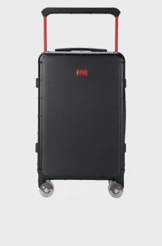 Черный чемодан CARBON FIBER TROLLEY Черный S Diesel DSL001.1