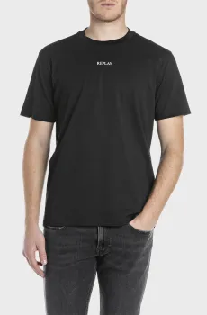 Мужская черная футболка Черный XXL Replay M3098 .000.2660