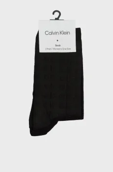 Женские черные носки (2 пары) CK WOMEN SOCK  CK AO Черный ONESIZE Calvin Klein 701230656