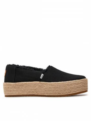 Toms Еспадрильї Valencia 10019795 Чорний Toms Еспадрильї Valencia 10019795 Чорний