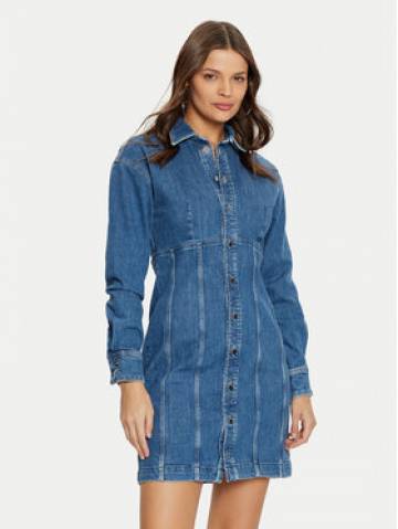 Guess Джинсова сукня W5RK99 D4H71 Голубий Regular Fit Guess Джинсова сукня W5RK99 D4H71 Голубий Regular Fit