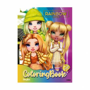 Книжка-раскраска Ideyka Rainbow со стикерами, 21*29 см (LCB10)