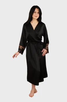 Женский черный пеньюар Черный L brabrabra SLZ25805001