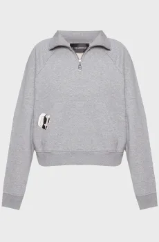 Женская светло-серая спортивная кофта IKON PEAK-A-BOO Серый M Karl Lagerfeld A1W20058