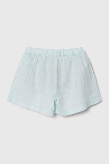 Детские льняные шорты United Colors of Benetton с узором Детские льняные шорты United Colors of Benetton с узором