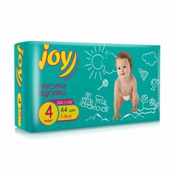 Трусики-подгузники Joy Run & Fun размер 4 (7-14 кг), 44 шт Трусики-подгузники Joy Run & Fun размер 4 (7-14 кг), 44 шт