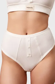 Женские белые трусики Белый M brabrabra SLZ25302101