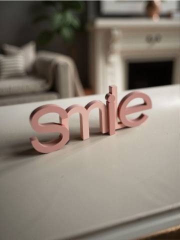 Стояча прикраса SMILE - рожевий Стояча прикраса SMILE - рожевий