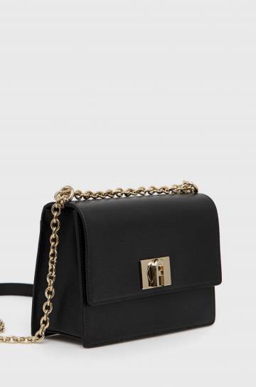 Кожаная сумочка Furla цвет чёрный Кожаная сумочка Furla цвет чёрный