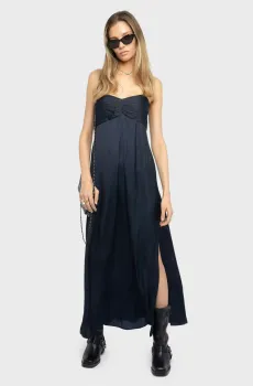 Женское темно-синее платье Rippie Синий S ZADIG&VOLTAIRE WWDR02690_ENCRE
