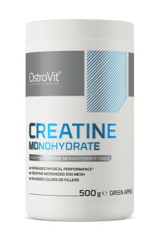 Креатин OstroVit Creatine Monohydrate Зеленое яблоко, в порошке, 500 г