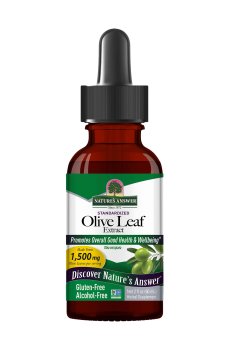 Экстракт листьев оливы Natures Answer Olive Leaf Extract 1500 мг, в жидкости, 60 мл