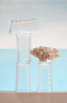 Набір склянок з рельєфним візерунком 4 pack - clear