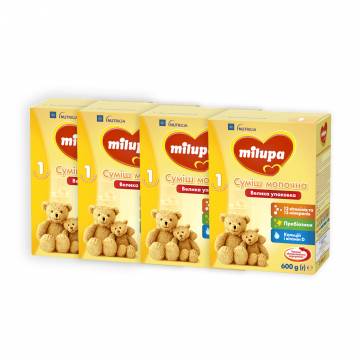 Молочная сухая смесь Milupa Nutricia 1, от 0 до 6 месяцев, 4*600 г Молочная сухая смесь Milupa Nutricia 1, от 0 до 6 месяцев, 4*600 г