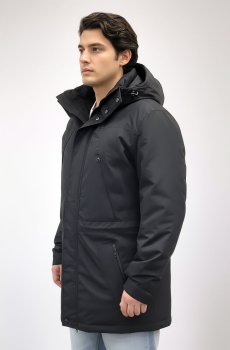 Мужская зимняя куртка-парка в черном цвете AS-136-canada-black