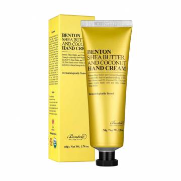 Крем для рук Benton Shea Butter and Coconut Hand Cream с маслом ши и кокосом, 50 г Крем для рук Benton Shea Butter and Coconut Hand Cream с маслом ши и кокосом, 50 г