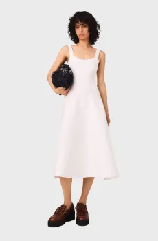 Женское белое платье Белый 40 MAJE MFPRO04263_White