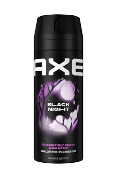 Дезодорант-спрей Axe Black Night 48H All Over Fresh мужской, 150 мл