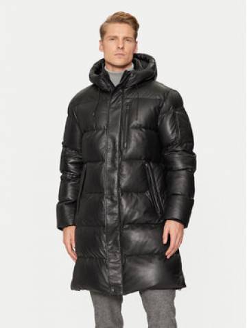 Milestone Шкіряна куртка Piero 431040 20740 Чорний Regular Fit Milestone Шкіряна куртка Piero 431040 20740 Чорний Regular Fit