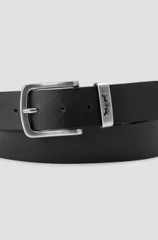 Мужской черный кожаный ремень Черный 85 Levi’s® 002G4;0000