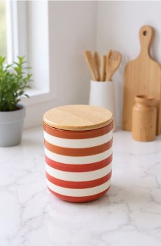 Контейнер для їжі з кришкою - червоний