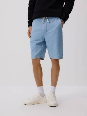 Reserved - Джинсові шорти прямого крою - синій - 4230C-05J