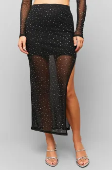 Женская черная юбка Черный S Tally Weijl SSKPESOPAR