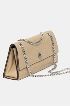 Кожаная сумочка Tory Burch Kira Turnlock