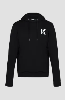 Мужское черное худи Черный M Karl Lagerfeld 541900.705074;990