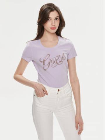 Guess Футболка W4GI30 J1314 Фіолетовий Slim Fit Guess Футболка W4GI30 J1314 Фіолетовий Slim Fit