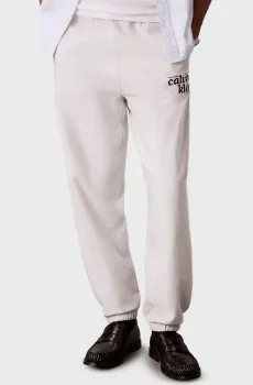 Мужские светло-серые спортивные брюки PREMIUM TERRY GRAPHIC Серый L Calvin Klein Jeans LV04LG216G