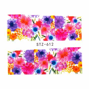 Водные наклейки для ногтей Vizavi Professional STZ-612 Водные наклейки для ногтей Vizavi Professional STZ-612