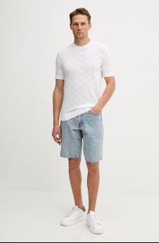 Хлопковая двусторонняя футболка Karl Lagerfeld