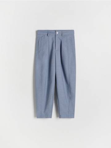 Reserved - Елегантні штани з додаванням віскози - світло-блакитний - 803CY-50M