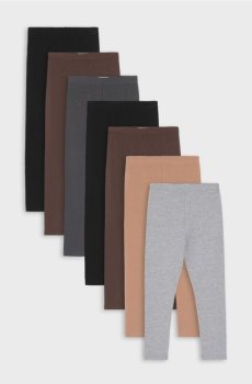 Бавовняні легінси 7 pack - різнобарвний