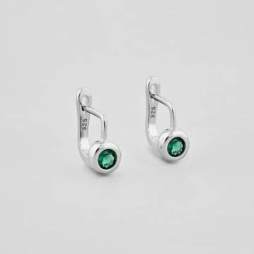 Серебряные серьги Minimal 2-0009з Серебряные серьги Minimal 2-0009з