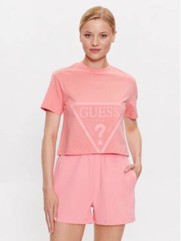 Guess Футболка Adele V2YI06 K8HM0 Рожевий Regular Fit Guess Футболка Adele V2YI06 K8HM0 Рожевий Regular Fit
