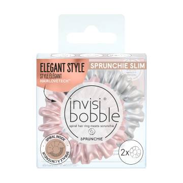 Уценка! Резинка-браслет для волос Invisibobble Sprunchie Slim Bella Chrome, 2 шт Уценка! Резинка-браслет для волос Invisibobble Sprunchie Slim Bella Chrome, 2 шт