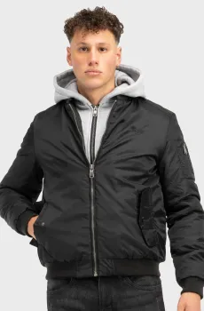 Мужской черный бомбер CLIFTON ALL SEASONS Черный L Lonsdale 115482