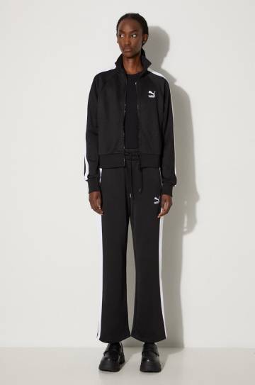 Спортивные штаны Puma Iconic T7 Straight Leg Track Pants цвет чёрный с узором 627996 Спортивные штаны Puma Iconic T7 Straight Leg Track Pants цвет чёрный с узором 627996